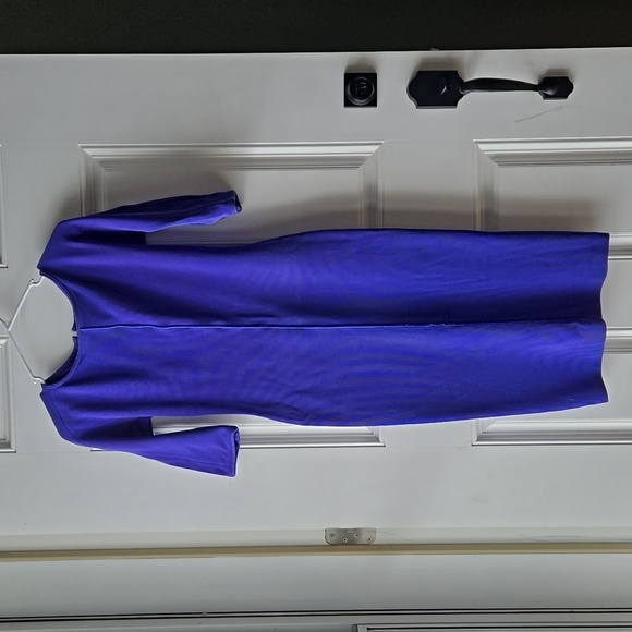 Giorgio Armani Blue Bodycon Dress - Picture 1 of 11